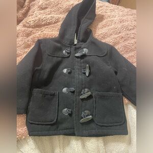 Gymboree Toddler Girl’s Zipper and Toggle Front Black Peacoat